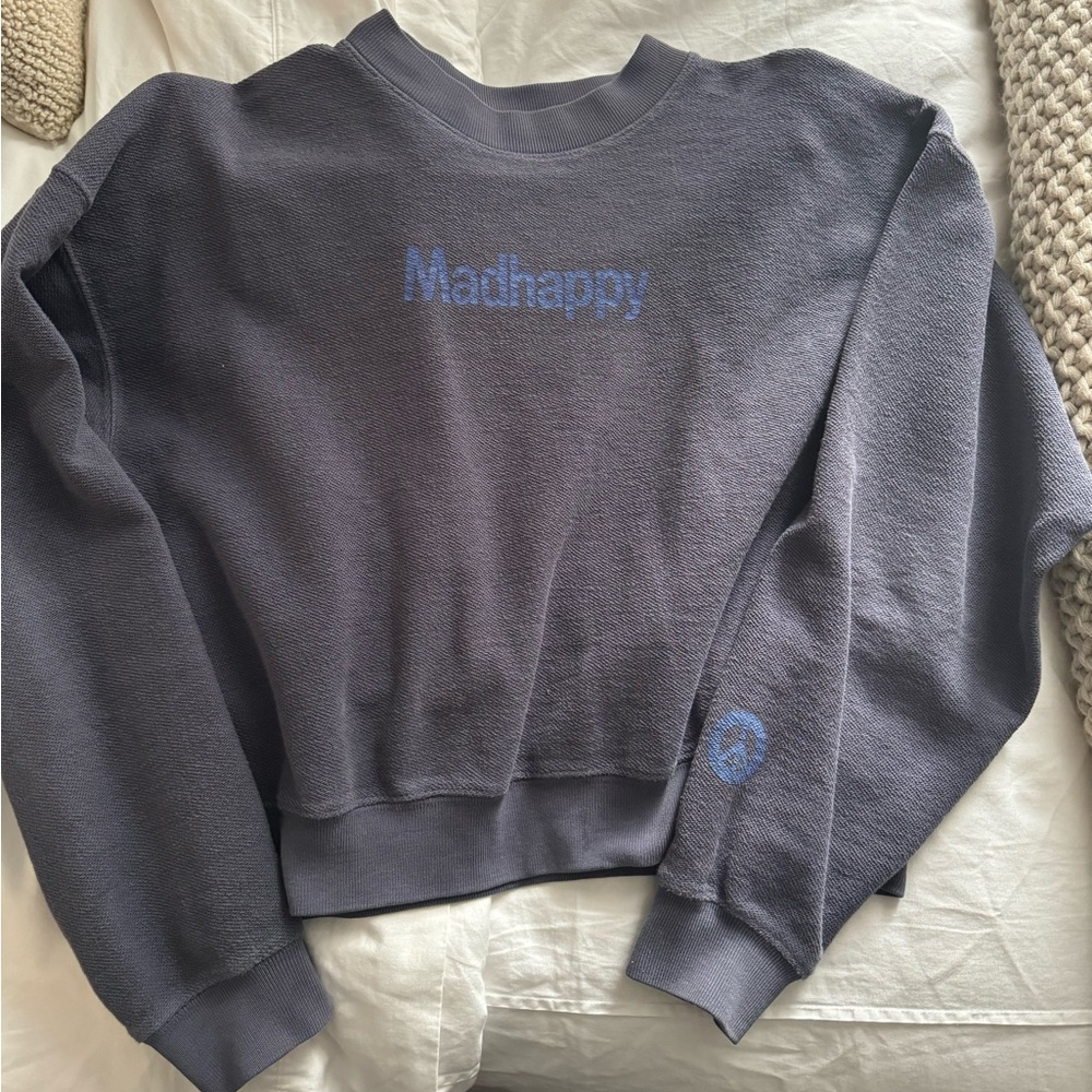 MADHAPPY blue crewneck